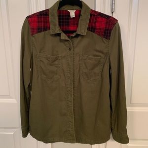 Forever 21 Premium Denim Button Down Shirt